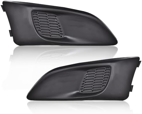 PIT66 Front Bumper Grille Set Fit Chevy Sonic 2012-2016 Black GM1036139 | Upper & Lower Grille with Fog Light Covers, Fits Chevy Sonic 2012-2016, Front Bumper Replacement, Replaces 95215846, 95227395