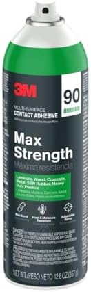 3m max strength 90 contact adhesive spray, 12.6, front angle view