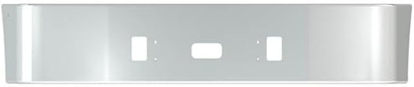 Replacement For FREIGHTLINER CENTURY 112 YEAR 1999 20 IN CHROME BUMPER 10 GAUGE WTOW AND STEP HOLES by Technical Precision