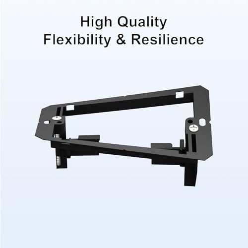 iwillink 1 gang low voltage mounting bracket, black, front angle view