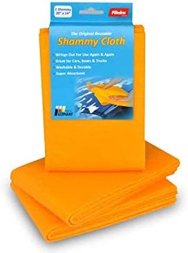 Flinka The Original Reusable Shammy Cloth 20" x 14" - Super Absorbent Chamois Towel - Great for Cars, Boats, Trucks, and RVs - Natural Viscose Sponge Cloth - Eco Friendly (1 Pack)