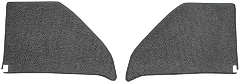 Die Cut Loop Kick Panel Carpet Flooring - fits 1964-1966 Chevrolet C10 Pickup Inserts with Cardboard (Gunmetal Gray)