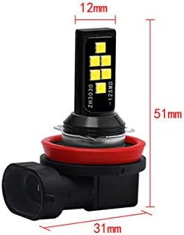 SOCAL-LED LIGHTING 2x LED Fog Light Bulb for Powersports Advanced 3030 SMD Bright Colorful Daytime Running DRL Lamp - H11 (H9, H8), Pink Purple