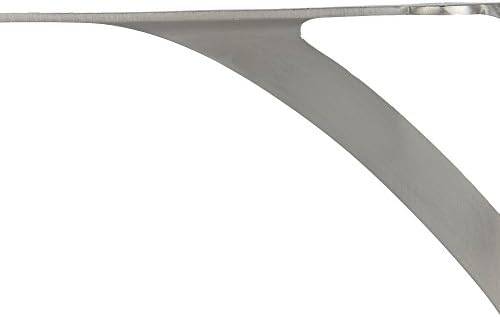 a29 shelf brackets, solid brass, brushed nickel finish showing dimensions
