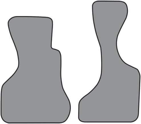 Pattern Cutpile Front Row Carpet Floor Mats - fits 1978-1980 Dodge B200 Van (Black)