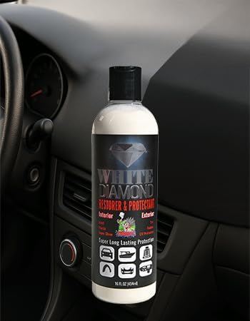 TIRE Dressing Concentrated White Diamond Restorer and Protectant 16 fl oz - Pack of 12 Vinyl - Plastic - Tire - Rubber - UV Protection - Super Shine - Good Hydrophobic Action