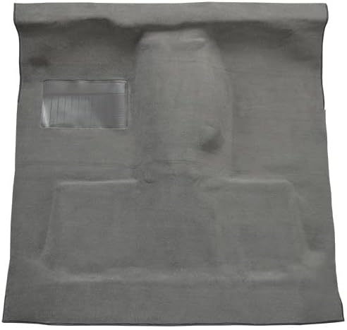 Replacement Auto Carpet Floor Liner - Molded Cutpile - fits 1989-1993 Dodge W250 Regular Cab 4WD Automatic 5 Speed (Dark Gray)