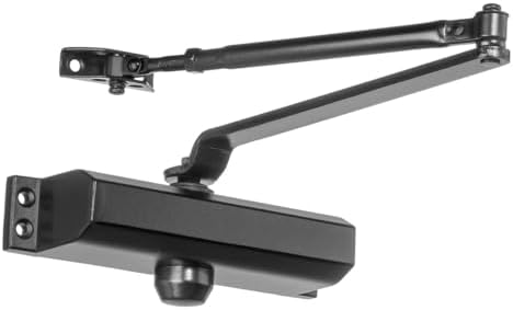 dynasty 3000 series door closer, sprayed duronotic bronze, close-up detail