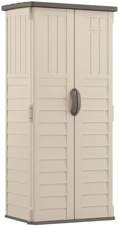 suncast vertical outdoor storage shed with all-weather construction, main product view