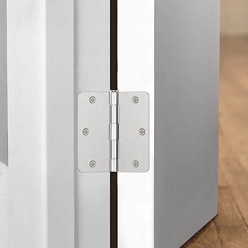 door hinges brushed nickel - 12 pack 3.5 on a desk or shelf