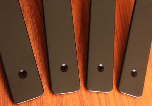 9 inch black hidden l shelf bracket (1/5 showing dimensions