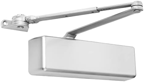 dynasty 4401 series door closer, sprayed aluminum, spring, close-up detail