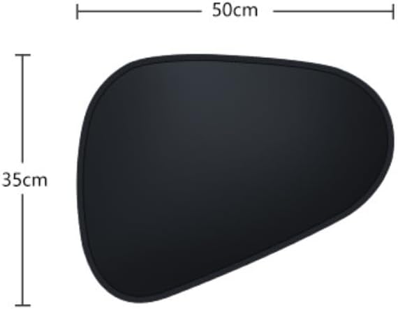 Black Gel Electrostatic Car Side Window Sun Shade, Foldable UV Protection Heat Insulation Sun Blocker for Driver Side, Easy Installation and Storage for Daily Driving and Road Trips