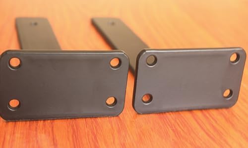 9 inch black hidden l shelf bracket (1/5, side view