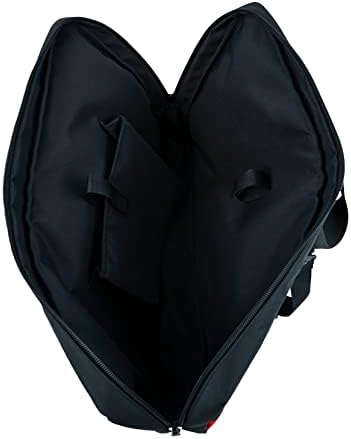 melotough heavy duty framing nail gun tool bag showing dimensions