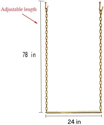 creative chain adjustable height ceiling hanging clothing racks,retail, side view