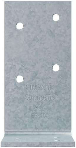 simpson strong-tie a33 a-series framing angle - 3, close-up detail