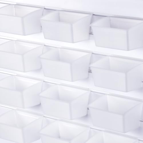 unittype 18 pcs slat wall bins wall mount, side view