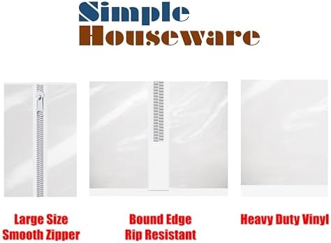 simple houseware industrial grade z-base garment rack w/cover, package contents