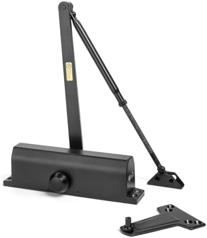 dynasty 4000 series door closer, sprayed duronotic bronze, front angle view
