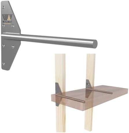 walnut wood works strongest floating shelf bracket, 200, main product view