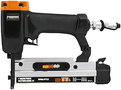 freeman pneumatic finish nailers and stapler kit (4-piece) showing dimensions