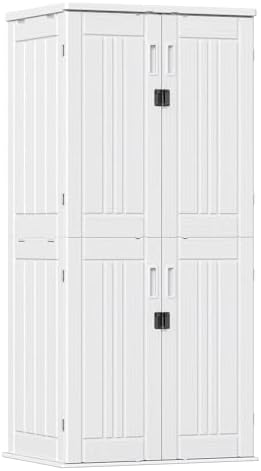 zyjoyy outdoor storage cabinet with 4 shelves, 31.5", view 9