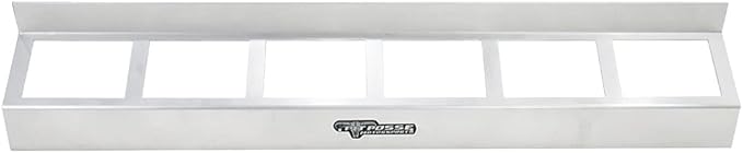 Pit Posse 304 Six Quart Oil Can Rack Holder 32" Caddy Wall Hanger Aluminum Shelf - Image 4