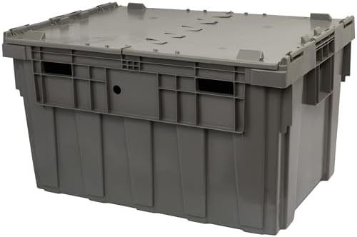 buckhorn industrial lidded plastic storage container, nesting and, view 9