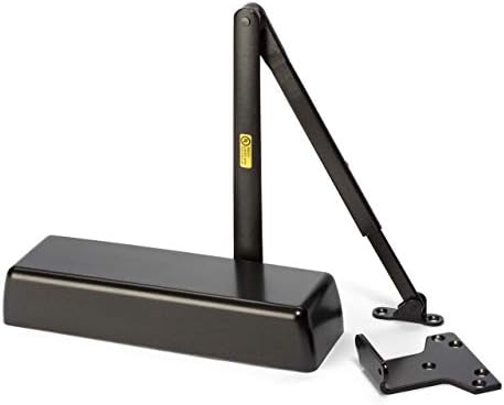 dynasty 4401 series door closer, sprayed duronotic bronze, close-up detail
