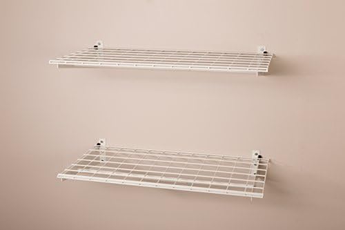 hyloft 2-pack heavy duty steel wall garage shelving shown in use