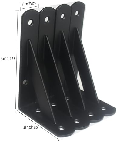 l5 x h 3" black heavy duty shelf shown in use