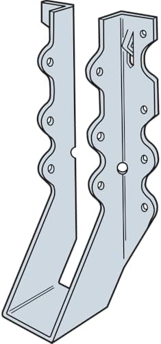 simpson strong-tie lu28 light face-mount joist hanger, front angle view