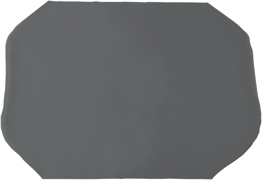 CNNELL Vinyl Seat Cover Bottom Compatible with Kawasaki Mule 400 600 610 UTV 4x4 Gray