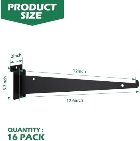 12 inch slatwall shelf bracket, slatwall accessories, heavy shown in use