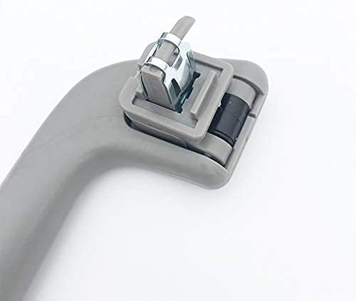 Auto Roof Pull Handle Grab Rail Grey with Hook LH=RH Universal for Toyota for Corolla for Rav4 Yaris Vios OEM:74610-52020 (Front Handrail Without Hook(Gray) 1Pcs)