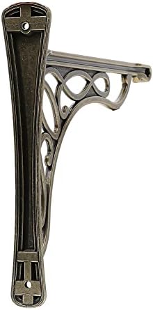 10 inch bracket shelf brackets cast iron metal, side view