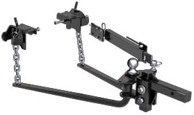 CURT 17062 MV Round Bar Weight Distribution Hitch with Sway Control, Up to 10,000 lbs., 2-Inch Shank, 2-5/16-Inch Ball