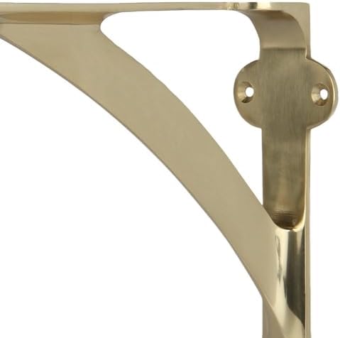 a29 shelf brackets, solid brass, polished brass finish, package contents