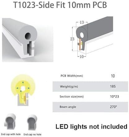 LED Neon Flex Tube - Waterproof Silicone Light Strip | White,0513-5m