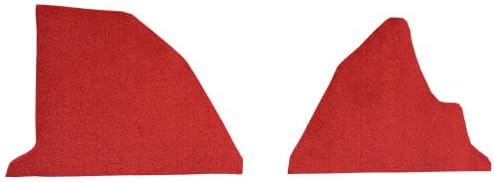 Die Cut Cutpile Kick Panel Carpet Flooring - fits 1978-1979 Ford Bronco (Flame Red)