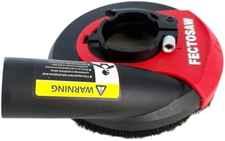 dust shroud for angle grinder with diamond grinding, side view