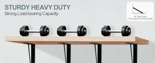 l14 x h 10" black heavy duty shelf, front angle view
