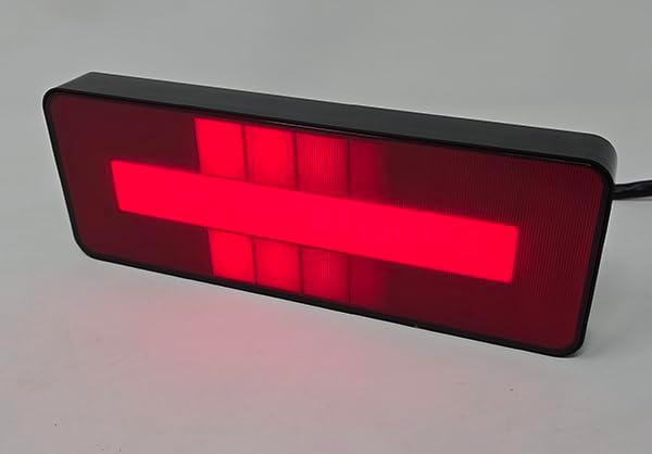 Towing Trailer Hitch Cover Tow Hitch Red LED Brake Light Sequential Signal Lamp Strobe Flash Plug for 2" Receiver SUV Pickup Truck