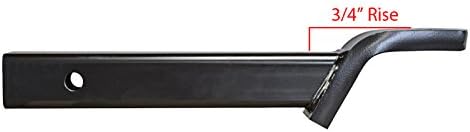 Rigid Hitch Class III, IV Hitch Ball Mount (UB-213-B) Fits 2-in Receiver, 8,500 lbs, 2-Inch Drop, Black