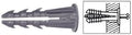 crl 3/16" plastic screw anchor with shoulder, main product view