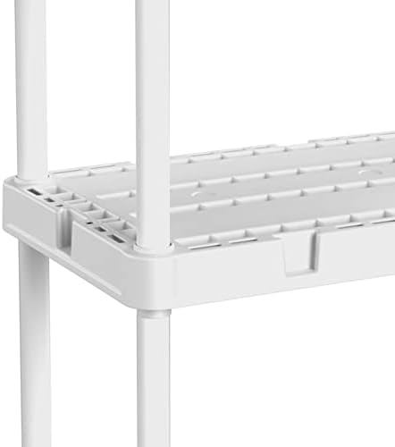 gracious living knect-a-shelf 3 shelf solid light duty, front angle view