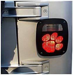 Mickey Zombie Skull Tail lamp Light Covers Compatible with Jeep Wrangler YJ and TJ Black Set of 2