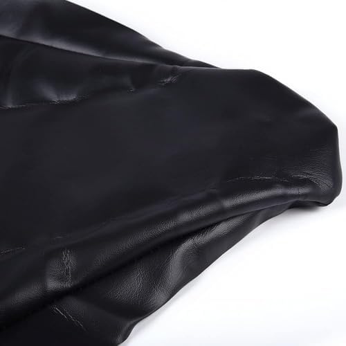 CNNELL Seat Cover Compatible with Yamaha 2001 2002 2003 2004 Raptor 660 Standard Synthetic Leather 1 Pc Black