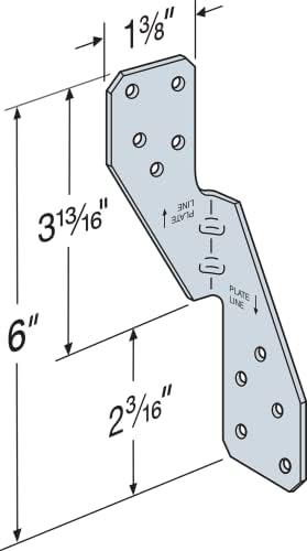 simpson strong-tie h2.5a - galvanized steel 18 gauge on a desk or shelf